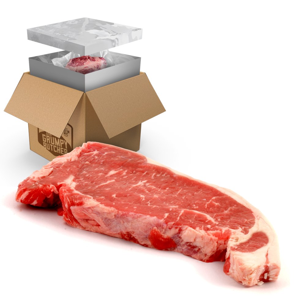 USDA Prime NY Strip Steaks - 8 Pack, 10 oz - High-Quality USDA Prime Steaks
