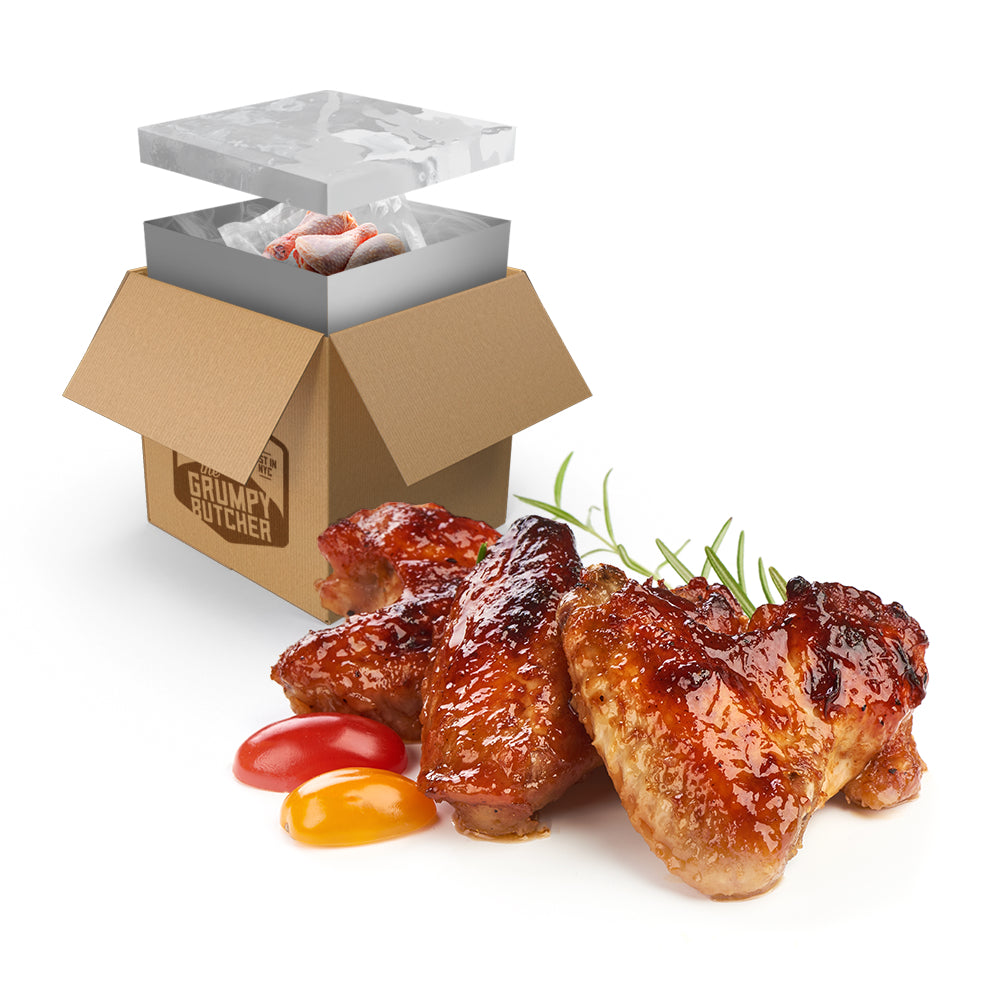 Fully Cooked Smoky Chicken Wings - 5 lb Family Pack - Flavorful Smoky Chicken Wings