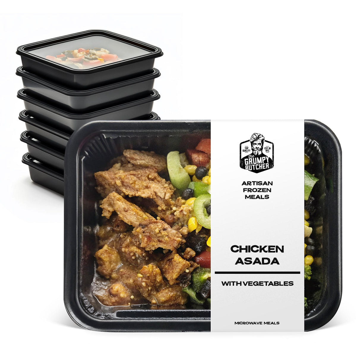 Grumpy Butcher Premium Prepared Meals: Chicken Asada & Vegetables