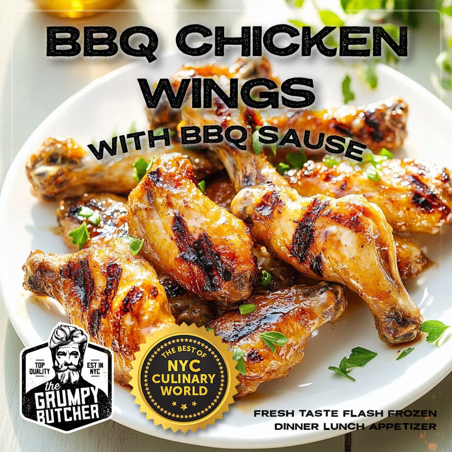 Grumpy Butcher Premium Premade Meals: BBQ Chicken Wings, 6 pack