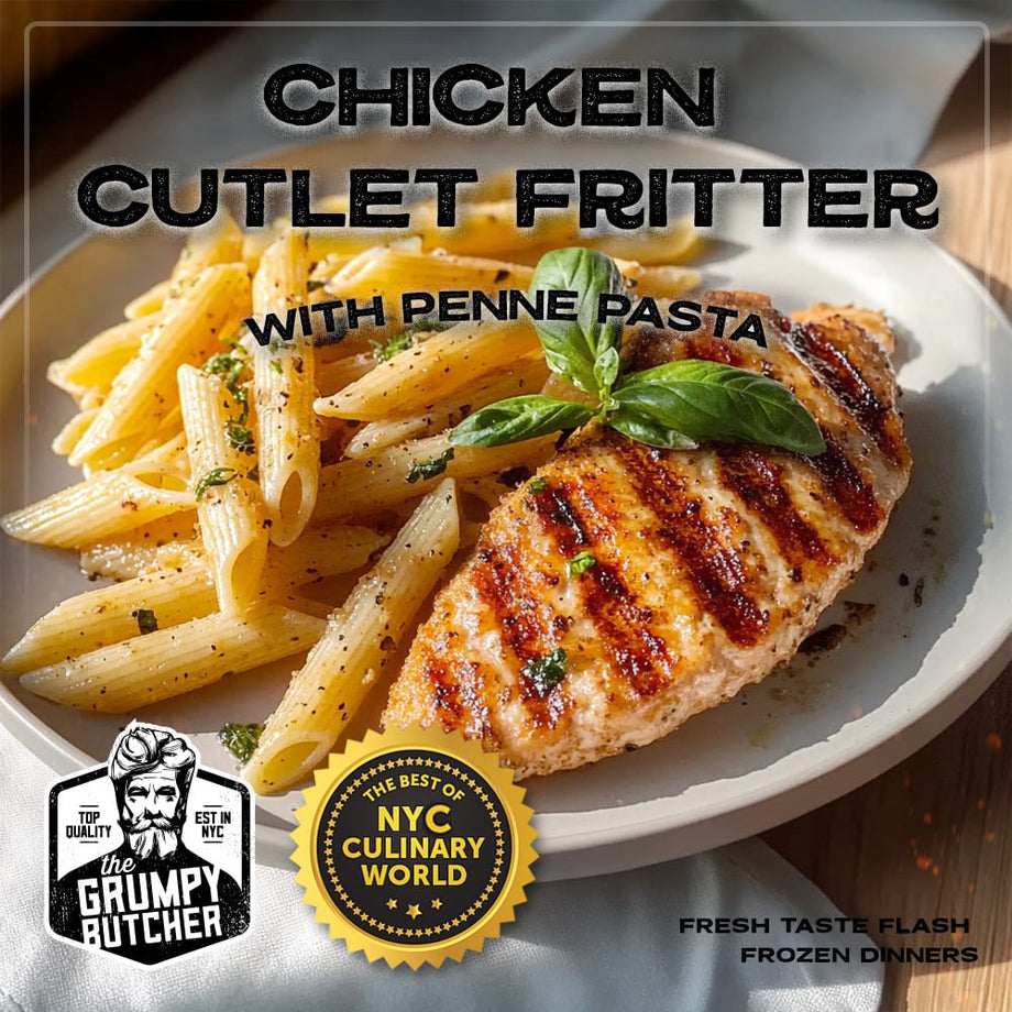 Grumpy Butcher Premium Premade Meals: Chicken Cutlet Fritter