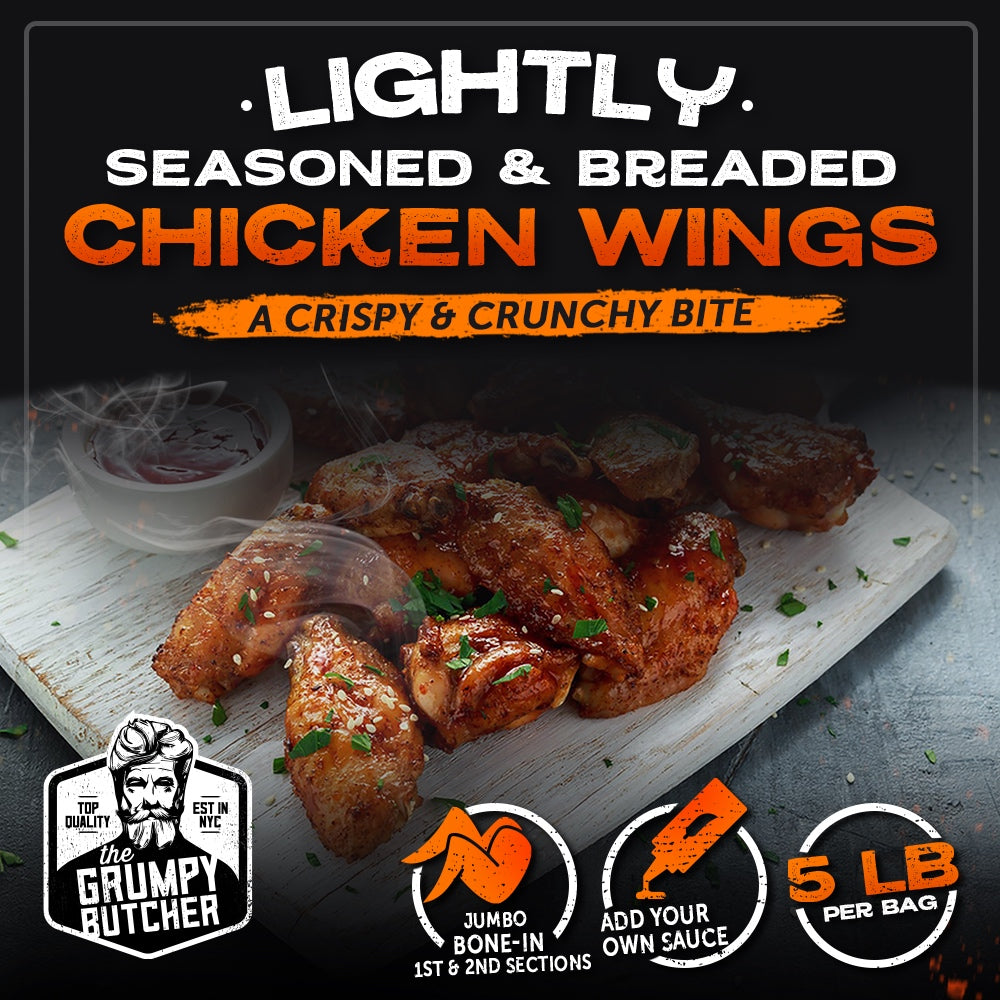 Golden Crisp Chicken Wings - 5 lb Family Pack - Crispy and Flavorful Chicken Wings