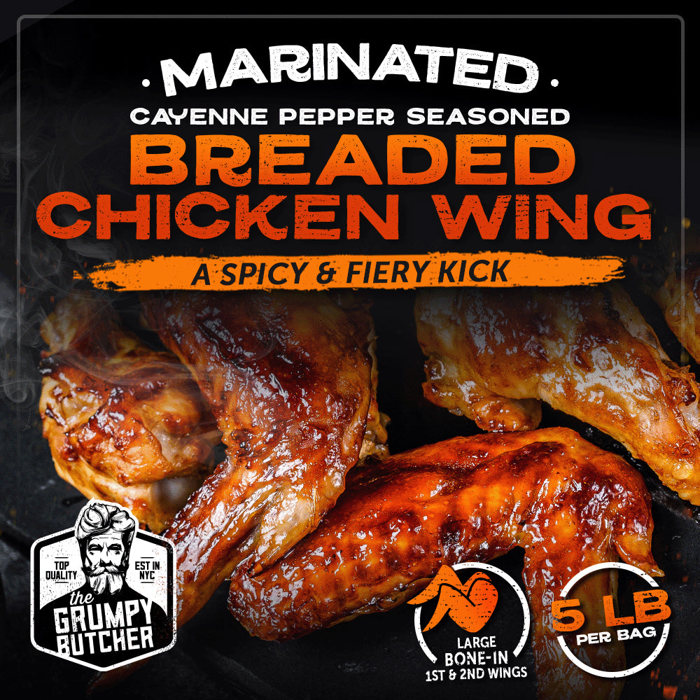 Fully Cooked Spicy Chicken Wings - 5 lb Family Pack - Spicy and Flavorful Chicken Wings