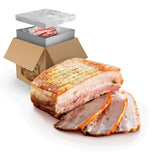 Grumpy Butcher Smoked Pork Belly (2 lb each, 2 Pack) | Uncut Fully-Cooked Pork Bacon Slab | Premium Breed Pork Meat