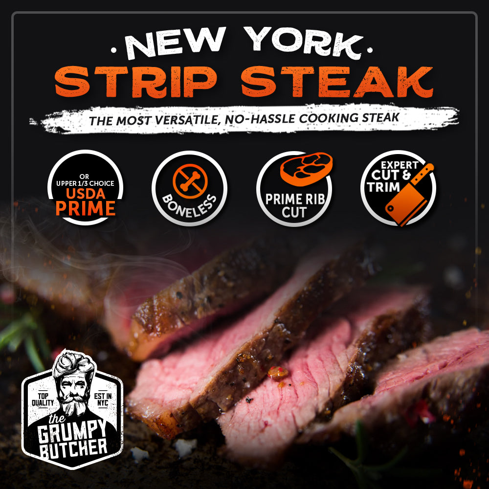 Grumpy Butcher's 6 Steak Sampler: Filet Mignon & NY Strip Steaks – Den ...
