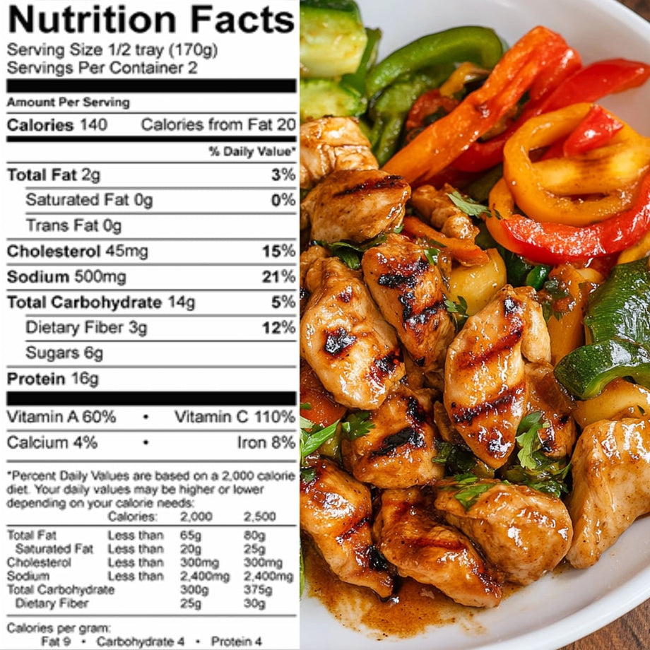 Grumpy Butcher Premium Prepared Meals: Chicken Asada & Vegetables