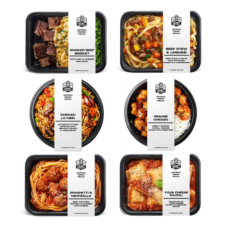 Grumpy Butcher Chef-Crafted Gourmet Meals Sampler: Comfort