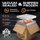 Grumpy Butcher Fully Cooked Sturgeon Fish in Oil 24 - 32 oz | Sustainably Farmed Mild-Flavored U.S. Beluga Sturgeon | Loaded w/ Healthy Long Chain Omega-3, Vitamins B, D, Nutrients & Minerals | Just Heat & Eat
